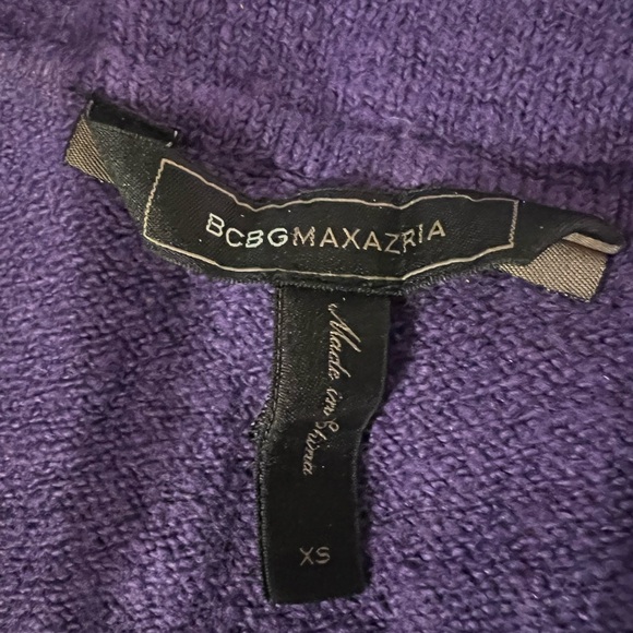 💜 BCBGMAXAZRIA Off Shoulder Sweater Dress | XS - Picture 3 of 5